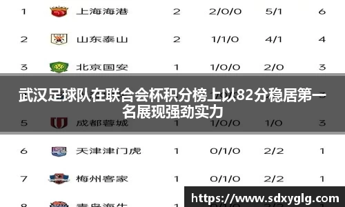 武汉足球队在联合会杯积分榜上以82分稳居第一名展现强劲实力